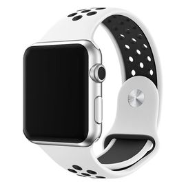 Sport Smartwatch Band Compatible With Apple Watch 38mm - 42mm Length Soft Silicone Material
