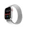 Large Screen W68 Fitness Tracker Smart Watch Stainless Steel Band For Android / Ios