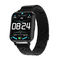 Black White Silicone And Metal Heart Rate Men'S Smart Digital Watch  Blood Pressure Oxygen DTX Sport New Smart Watch