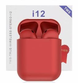 Red Apple Compatible Wireless Earbuds , Lightweight Earphones Like Airpods
