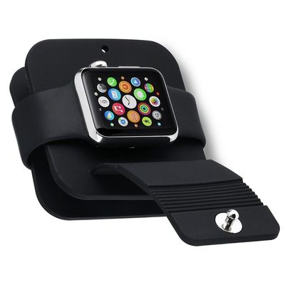 Silicone Charging Cable Winder Stand Dock Cable Holder Wallet Box Base For Apple Watch 4 For Iwatch 38MM 42MM