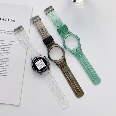 Breathable TPU Transparent Case Wrist Watch Band 46mm For Huawei GT2 GT 2E