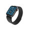 Large Screen W68 Fitness Tracker Smart Watch Stainless Steel Band For Android / Ios