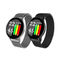Big Round Touch Screen Smartwatch , Steel Strap Fitness Tracker Blood Pressure Smart Watch