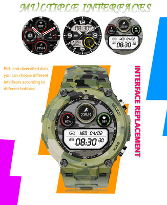 Q998K Men 600Mah 1.28inch IP68 Waterproof Smart Watch Support Ble5.1